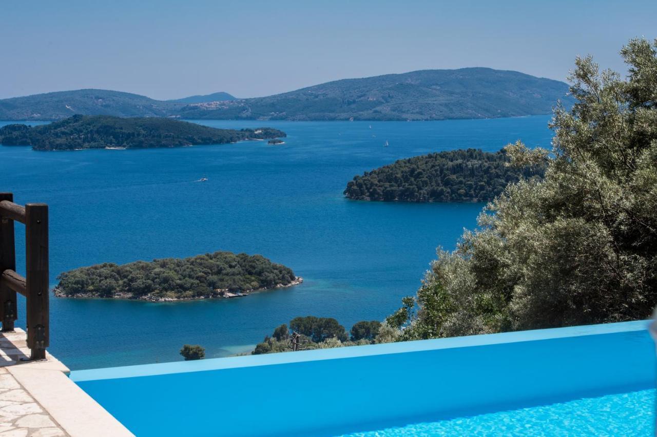 Villa Pasithea - Breathtaking Seaviews, Infinity Pool, Privacy, Close To The Beach Nydri  Exterior photo